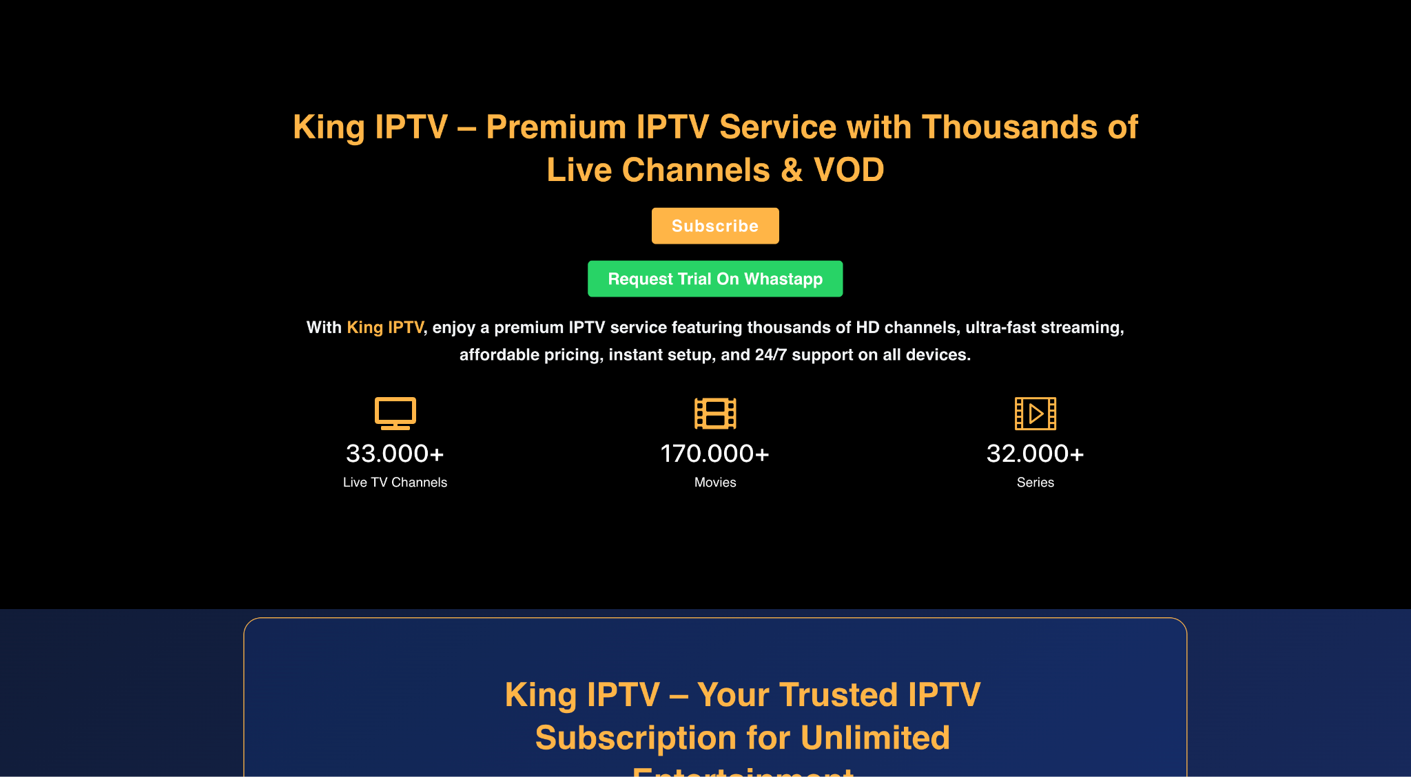 What is King IPTV - overview of the IPTV service