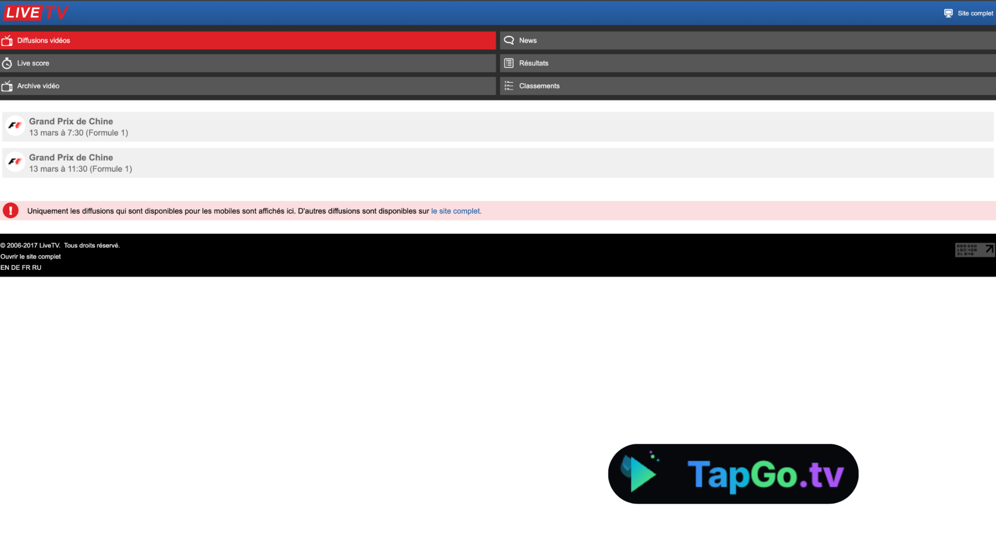 LiveTV - Streams Plus Highlights and Replays
